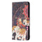 For Samsung Galaxy S22+ 5G Colored Drawing Pattern Horizontal Flip Phone Leather Case with Holder & Card Slots & Wallet(Flowers Elephant)