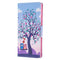 For Samsung Galaxy S22 Ultra 5G Colored Drawing Pattern Horizontal Flip Phone Leather Case with Holder & Card Slots & Wallet(Owl)