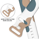 Morandi Series 8-buckle Silicone Strap Watch Band For Apple Watch Series 7 41mm / 6&SE&5&4 40mm / 3&2&1 38mm(1)