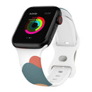 Morandi Series 8-buckle Silicone Strap Watch Band For Apple Watch Series 7 41mm / 6&SE&5&4 40mm / 3&2&1 38mm(2)