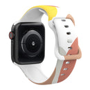 Morandi Series 8-buckle Silicone Strap Watch Band For Apple Watch Series 7 41mm / 6&SE&5&4 40mm / 3&2&1 38mm(3)