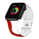 Morandi Series 8-buckle Silicone Strap Watch Band For Apple Watch Series 7 41mm / 6&SE&5&4 40mm / 3&2&1 38mm(4)