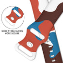 Morandi Series 8-buckle Silicone Strap Watch Band For Apple Watch Series 7 41mm / 6&SE&5&4 40mm / 3&2&1 38mm(4)