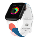 Morandi Series 8-buckle Silicone Strap Watch Band For Apple Watch Series 7 41mm / 6&SE&5&4 40mm / 3&2&1 38mm(6)