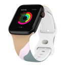 Morandi Series 8-buckle Silicone Strap Watch Band For Apple Watch Series 7 41mm / 6&SE&5&4 40mm / 3&2&1 38mm(7)