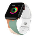 Morandi Series 8-buckle Silicone Strap Watch Band For Apple Watch Series 7 41mm / 6&SE&5&4 40mm / 3&2&1 38mm(8)