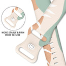 Morandi Series 8-buckle Silicone Strap Watch Band For Apple Watch Series 7 41mm / 6&SE&5&4 40mm / 3&2&1 38mm(8)