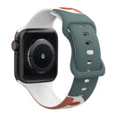 Morandi Series 8-buckle Silicone Strap Watch Band For Apple Watch Series 7 41mm / 6&SE&5&4 40mm / 3&2&1 38mm(9)