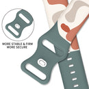 Morandi Series 8-buckle Silicone Strap Watch Band For Apple Watch Series 7 41mm / 6&SE&5&4 40mm / 3&2&1 38mm(9)