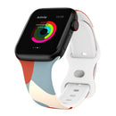 Morandi Series 8-buckle Silicone Strap Watch Band For Apple Watch Series 7 41mm / 6&SE&5&4 40mm / 3&2&1 38mm(10)