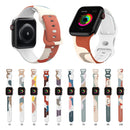 Morandi Series 8-buckle Silicone Strap Watch Band For Apple Watch Series 7 41mm / 6&SE&5&4 40mm / 3&2&1 38mm(7)