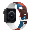 Morandi Series 8-buckle Silicone Strap Watch Band For Apple Watch Series 7 45mm / 6&SE&5&4 44mm / 3&2&1 42mm(4)