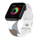 Morandi Series 8-buckle Silicone Strap Watch Band For Apple Watch Series 7 45mm / 6&SE&5&4 44mm / 3&2&1 42mm(5)