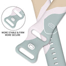 Morandi Series 8-buckle Silicone Strap Watch Band For Apple Watch Series 7 45mm / 6&SE&5&4 44mm / 3&2&1 42mm(7)