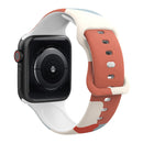 Morandi Series 8-buckle Silicone Strap Watch Band For Apple Watch Series 7 45mm / 6&SE&5&4 44mm / 3&2&1 42mm(10)