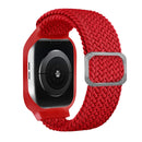 TPU Frame Buckle Braid Integrated Watch Band For Apple Watch Series 6 & SE & 5 & 4 40mm / 3 & 2 & 1 38mm(Red)