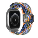 TPU Frame Buckle Braid Integrated Watch Band For Apple Watch Series 6 & SE & 5 & 4 40mm / 3 & 2 & 1 38mm(Denim)