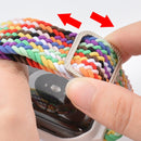 TPU Frame Buckle Braid Integrated Watch Band For Apple Watch Series 6 & SE & 5 & 4 40mm / 3 & 2 & 1 38mm(Blue Sea)