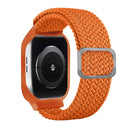 TPU Frame Buckle Braid Integrated Watch Band For Apple Watch Series 6 & SE & 5 & 4 44mm / 3 & 2 & 1 42mm(Papaya)