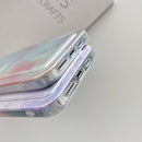 Electroplating IMD TPU Phone Case with Card Slot For iPhone 11(White Marble)