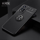 For Xiaomi Redmi Note 11 Pro Metal Ring Holder 360 Degree Rotating TPU Phone Case(Black)
