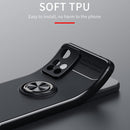 For Xiaomi Redmi Note 11 Pro Metal Ring Holder 360 Degree Rotating TPU Phone Case(Black Red)