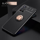 For Xiaomi Redmi Note 11 (China) Metal Ring Holder 360 Degree Rotating TPU Phone Case(Black Gold)