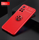 For Xiaomi Redmi Note 11 (China) Metal Ring Holder 360 Degree Rotating TPU Phone Case(Red)