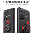 For Xiaomi Redmi Note 11 (China) Metal Ring Holder 360 Degree Rotating TPU Phone Case(Blue)