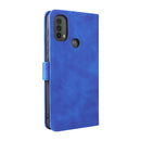 For Motorola Moto E20 / E30 / E40 Skin Feel Magnetic Horizontal Flip Phone Leather Case with Holder & Card Slots & Wallet(Blue)