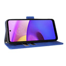For Motorola Moto E20 / E30 / E40 Skin Feel Magnetic Horizontal Flip Phone Leather Case with Holder & Card Slots & Wallet(Blue)