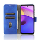 For Motorola Moto E20 / E30 / E40 Skin Feel Magnetic Horizontal Flip Phone Leather Case with Holder & Card Slots & Wallet(Blue)