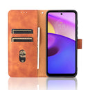 For Motorola Moto E20 / E30 / E40 Skin Feel Magnetic Horizontal Flip Phone Leather Case with Holder & Card Slots & Wallet(Brown)