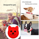 Serious Face Cute Cartoon Pet Collar Anti-lost Tracker Silicone Case For AirTag(Pink)