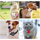 Serious Face Cute Cartoon Pet Collar Anti-lost Tracker Silicone Case For AirTag(Pink)