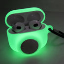 2 in 1 Shockproof Full Coverage Silicone Protective Case For AirPods 3 / AirTag(Fluorescent Green)