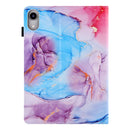 Silk Texture Horizontal Flip Tablet Leather Case with Holder & Card Slot & Sleep / Wake-up Function For iPad mini 6(Milky Way Marble Blue)