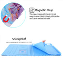 Silk Texture Horizontal Flip Tablet Leather Case with Holder & Card Slot & Sleep / Wake-up Function For iPad mini 6(Milky Way Marble Blue)