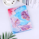Silk Texture Horizontal Flip Tablet Leather Case with Holder & Card Slot & Sleep / Wake-up Function For iPad mini 6(Milky Way Marble Blue)
