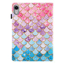 Silk Texture Horizontal Flip Tablet Leather Case with Holder & Card Slot & Sleep / Wake-up Function For iPad mini 6(Colorful Scales)