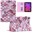 Silk Texture Horizontal Flip Tablet Leather Case with Holder & Card Slot & Sleep / Wake-up Function For iPad mini 6(Pink Scales)