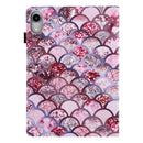 Silk Texture Horizontal Flip Tablet Leather Case with Holder & Card Slot & Sleep / Wake-up Function For iPad mini 6(Pink Scales)