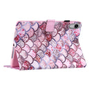Silk Texture Horizontal Flip Tablet Leather Case with Holder & Card Slot & Sleep / Wake-up Function For iPad mini 6(Pink Scales)