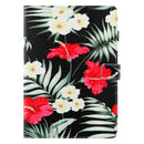 Silk Texture Horizontal Flip Tablet Leather Case with Holder & Card Slot & Sleep / Wake-up Function For iPad mini 6(Black Flower)