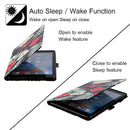 Silk Texture Horizontal Flip Tablet Leather Case with Holder & Card Slot & Sleep / Wake-up Function For iPad mini 6(Black Flower)