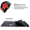 Silk Texture Horizontal Flip Tablet Leather Case with Holder & Card Slot & Sleep / Wake-up Function For iPad mini 6(Black Flower)