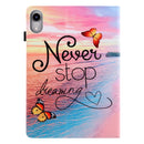 Silk Texture Horizontal Flip Tablet Leather Case with Holder & Card Slot & Sleep / Wake-up Function For iPad mini 6(Dream Chasing Butterfly)