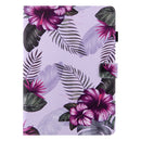 Silk Texture Horizontal Flip Tablet Leather Case with Holder & Card Slot & Sleep / Wake-up Function For iPad mini 6(Purple Flower)