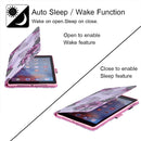 Silk Texture Horizontal Flip Tablet Leather Case with Holder & Card Slot & Sleep / Wake-up Function For iPad mini 6(Purple Flower)