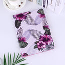 Silk Texture Horizontal Flip Tablet Leather Case with Holder & Card Slot & Sleep / Wake-up Function For iPad mini 6(Purple Flower)